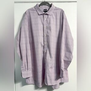 Kenneth Cole AWEARNESS 20 36/37 Tall Slim Non-Iron Shirt Purple